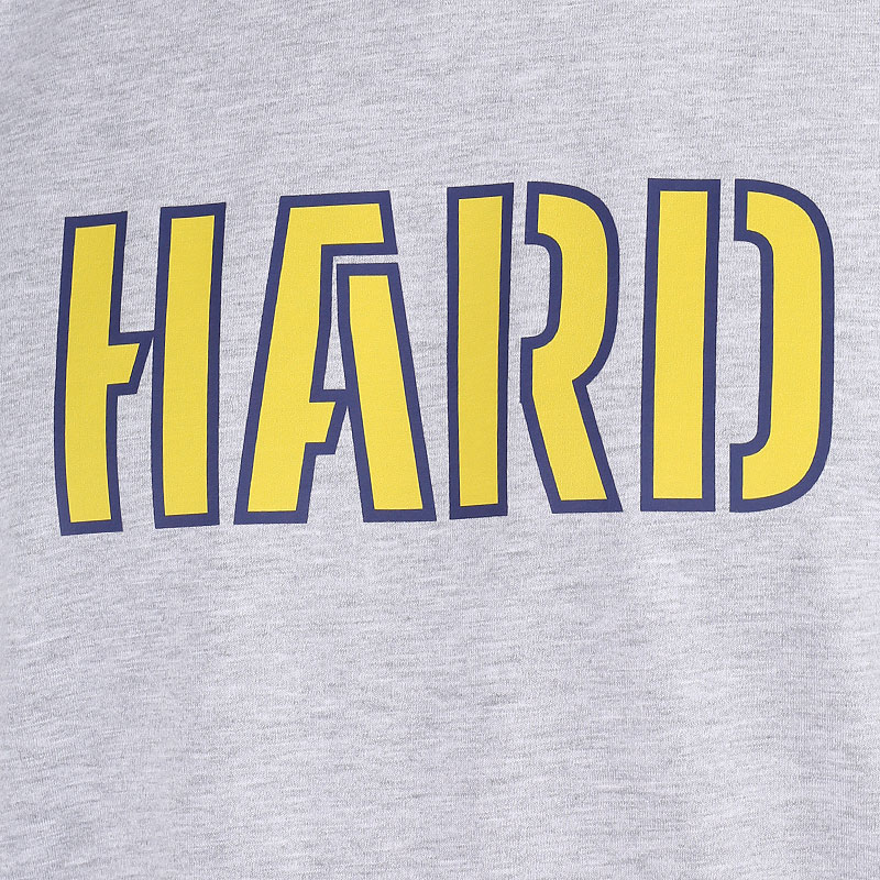 мужская серая футболка Hard Tee Hard-tee-grey/yellow - цена, описание, фото 2